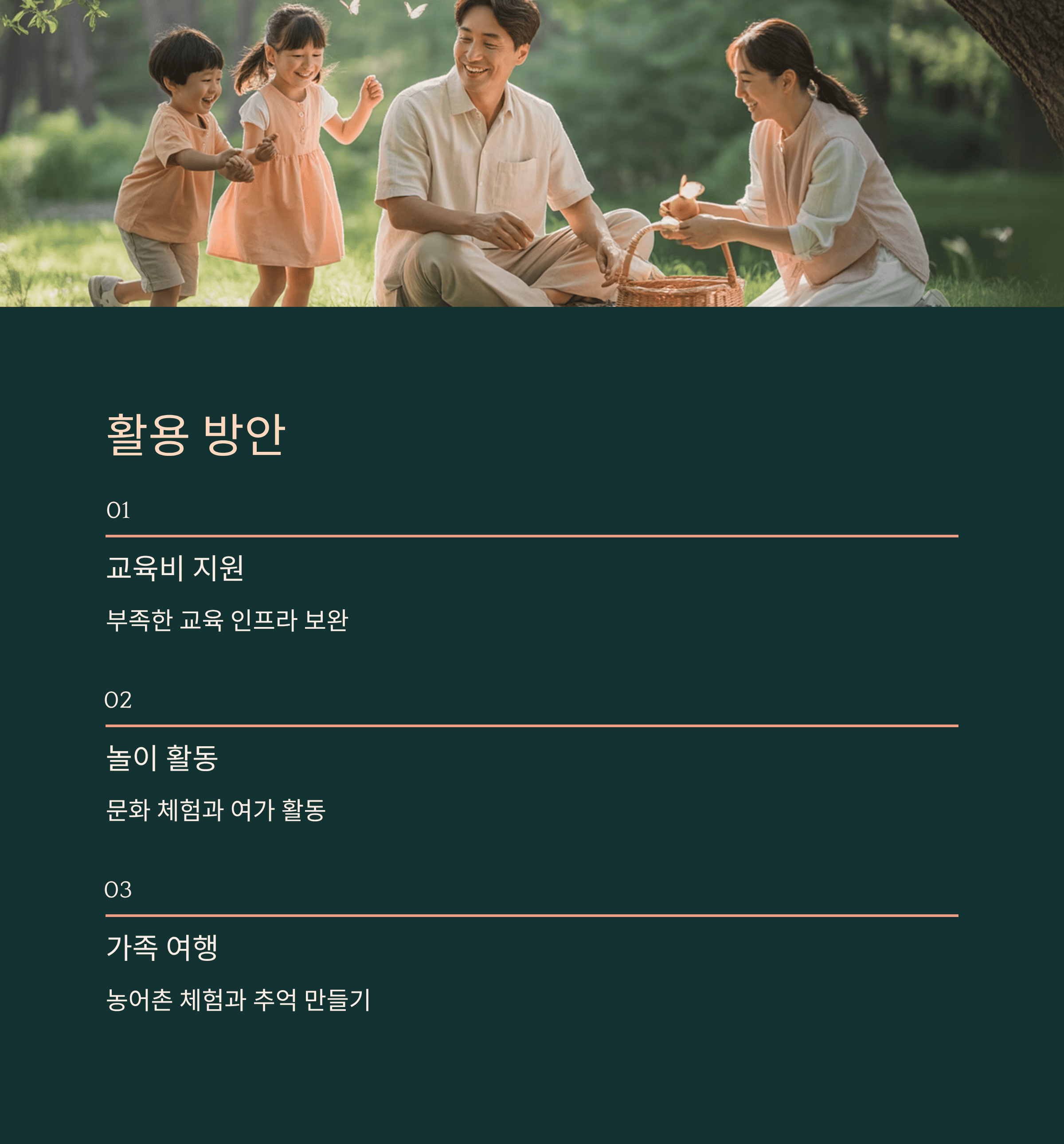 농어촌 양육 수당 지원 제도 활용 방안