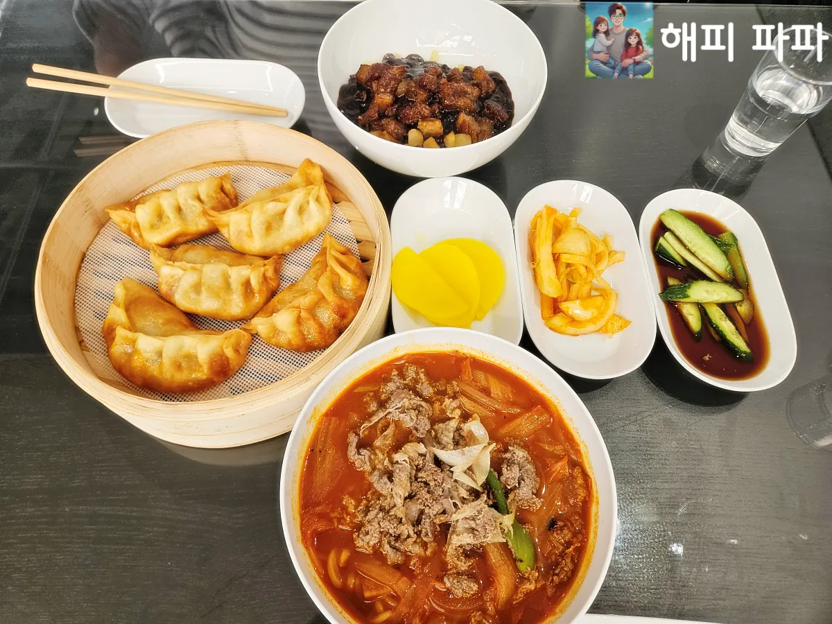 장성향-군만두-옛날짜장-짬뽕