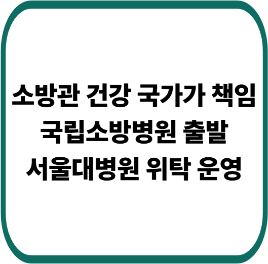 국립소방병원 현판식 개최