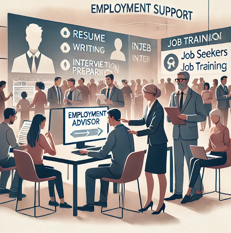 청년 취직을 안내하는 이미지