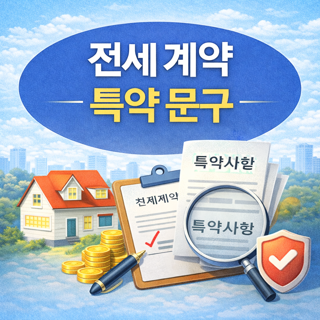 전세계약 특약 문구 정리