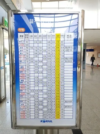 순천역 KTX 시간표 실시간 조회 예매 방법_8