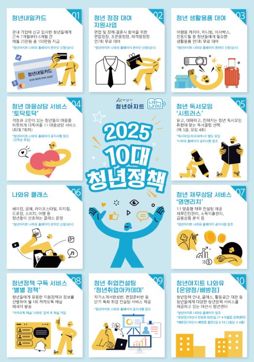 2025년 아산시 청년정책