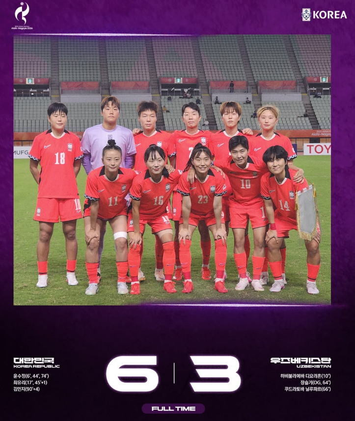 아시안게임 여자축구 준결승
