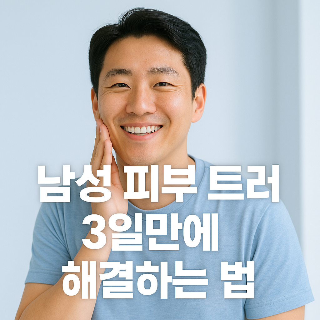 남성 피부 트러블 3일만에 해결하는 법