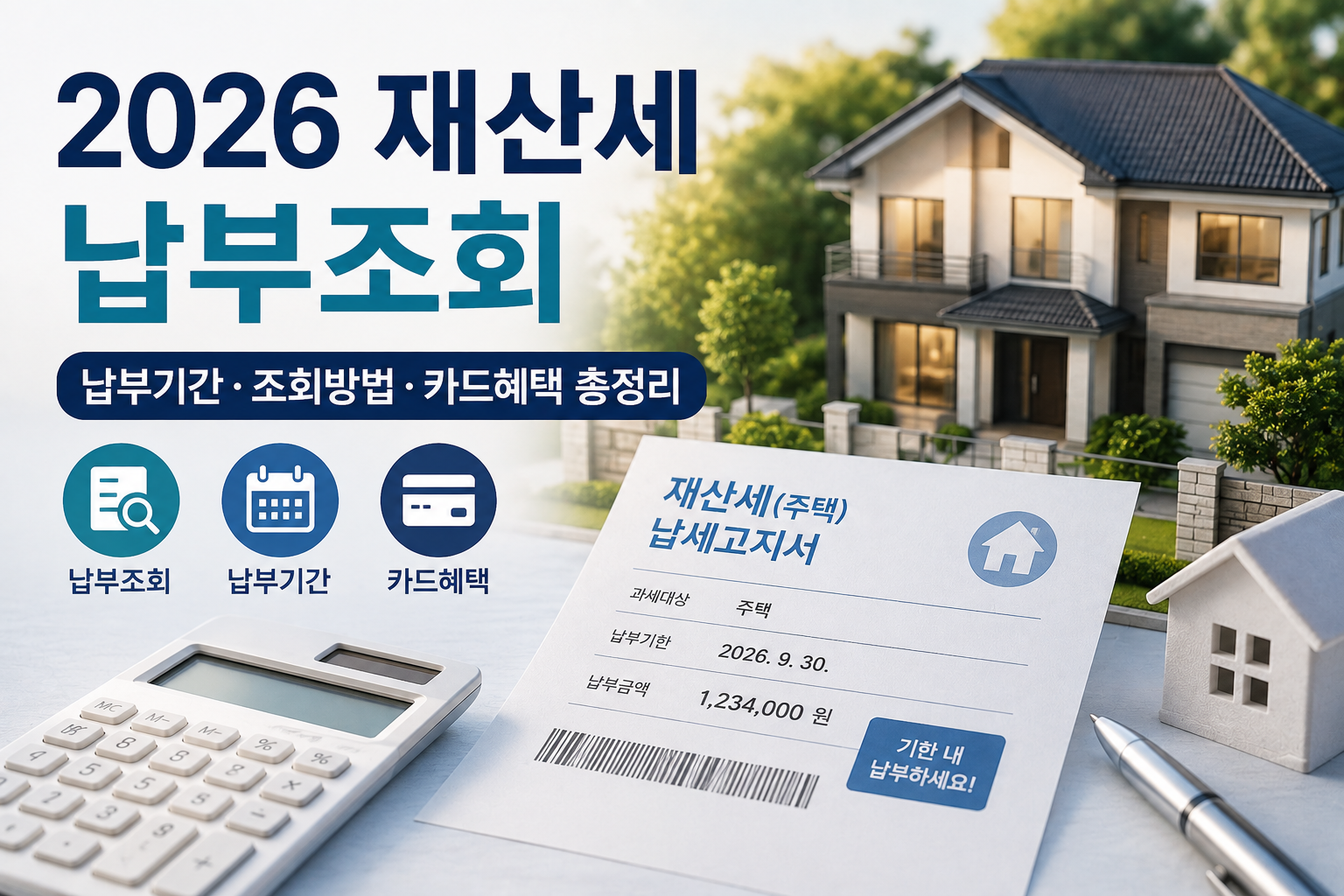 2026 재산세 납부 안내 인포그래픽