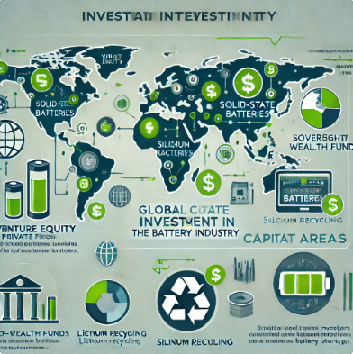 배터리 산업 투자 흐름과 유형별 전략 인포그래픽 이미지