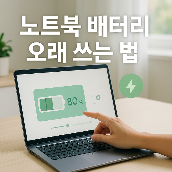 노트북 배터리 오래 쓰는 법 썸네일 이미지입니다.