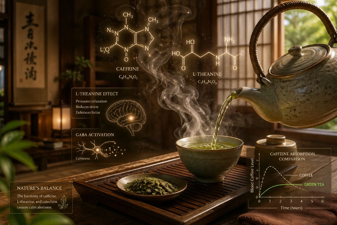 녹차 카페인작용의 원리