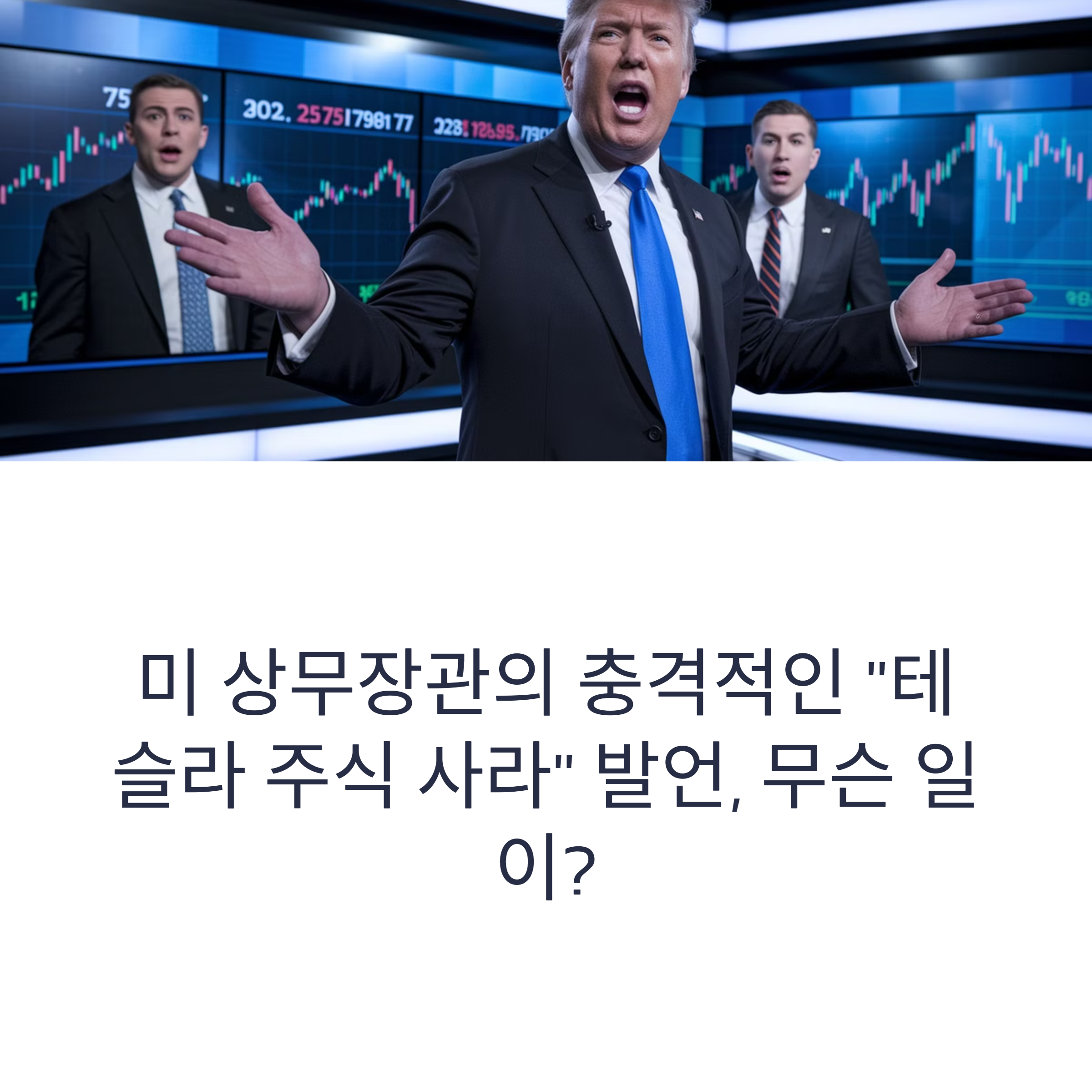 미 상무장관 테슬라 주식 사라