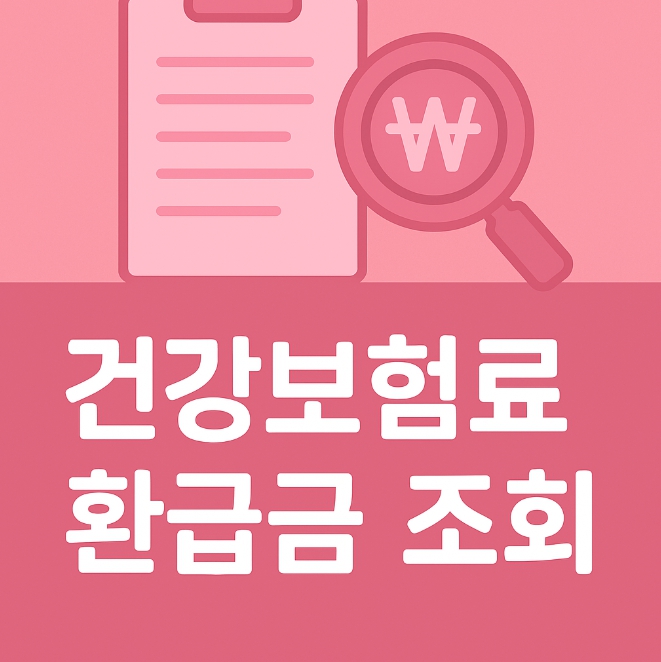 건강보험료 환급금 조회