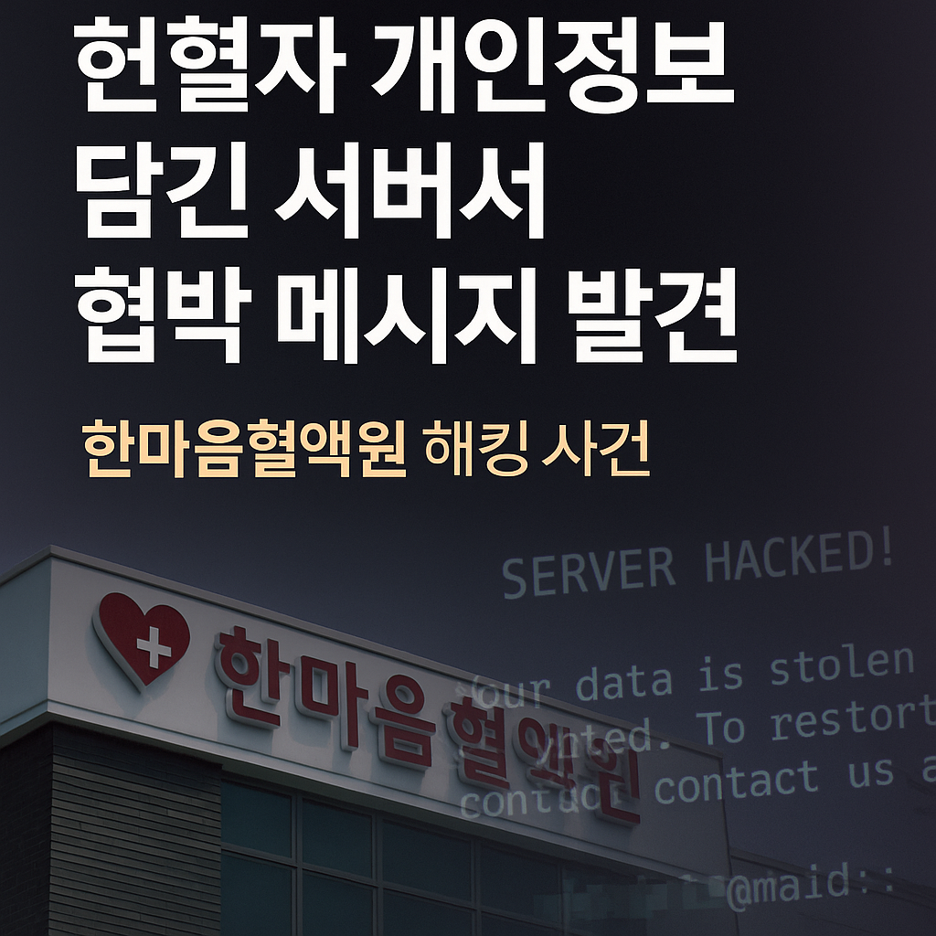 한마음혈액원 해킹 사건