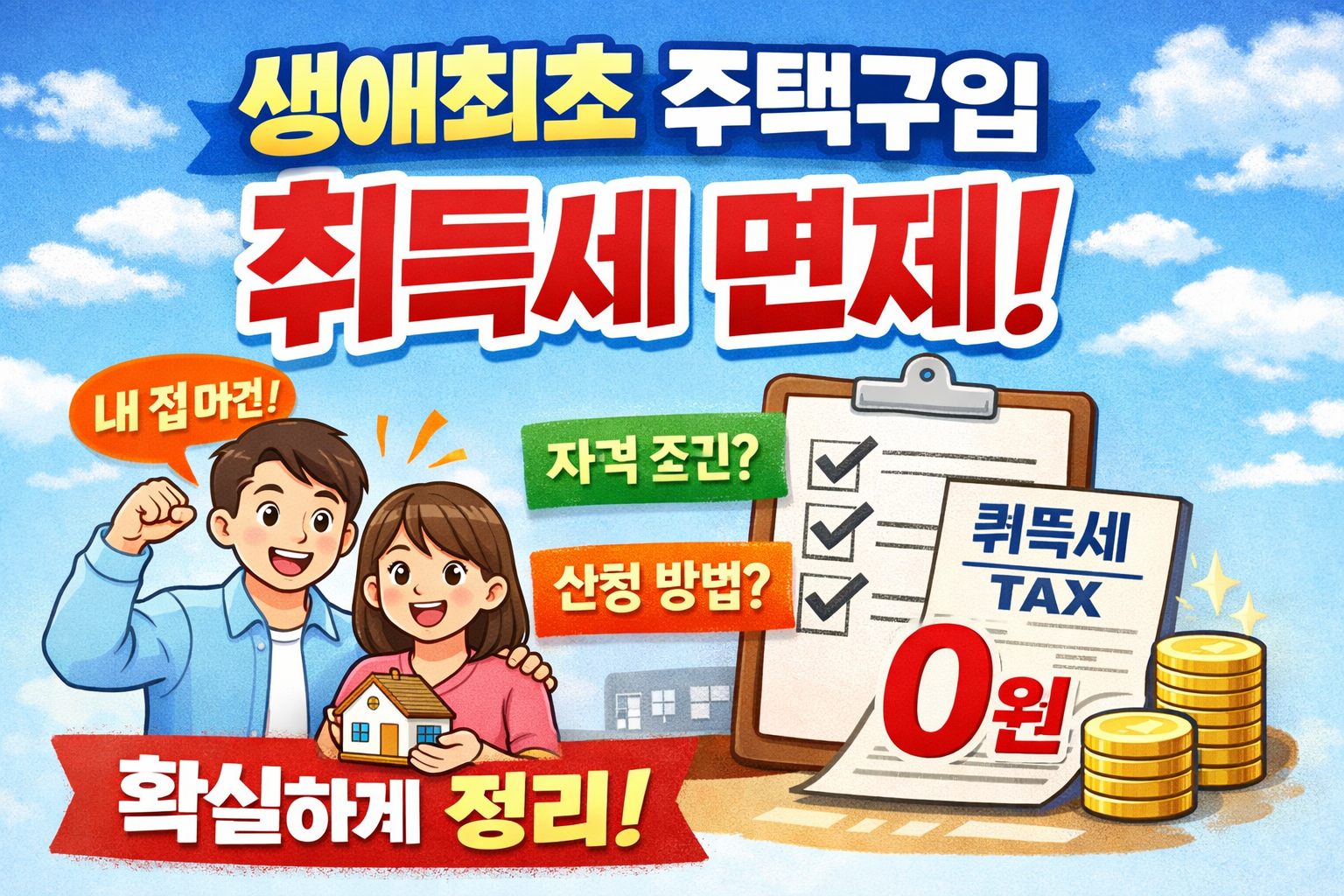 생애최초 주택구입 취득세 면제