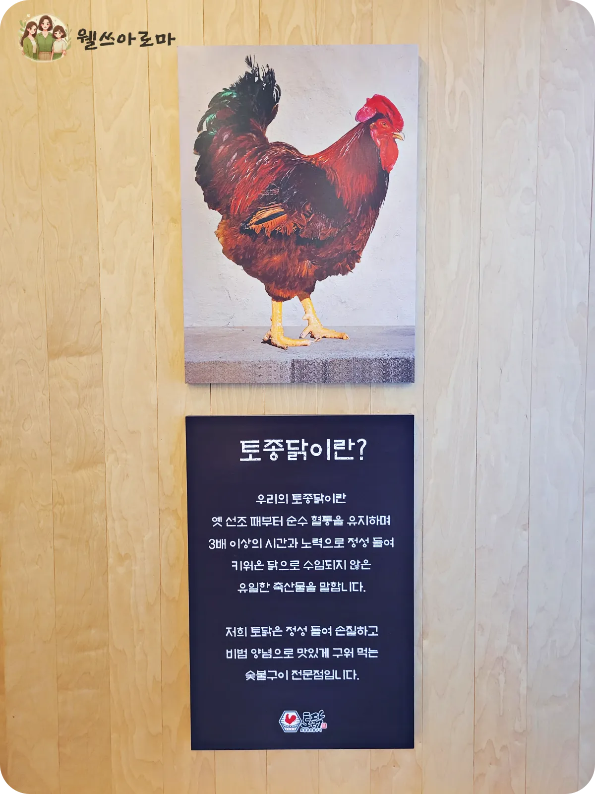 토종닭-안내문