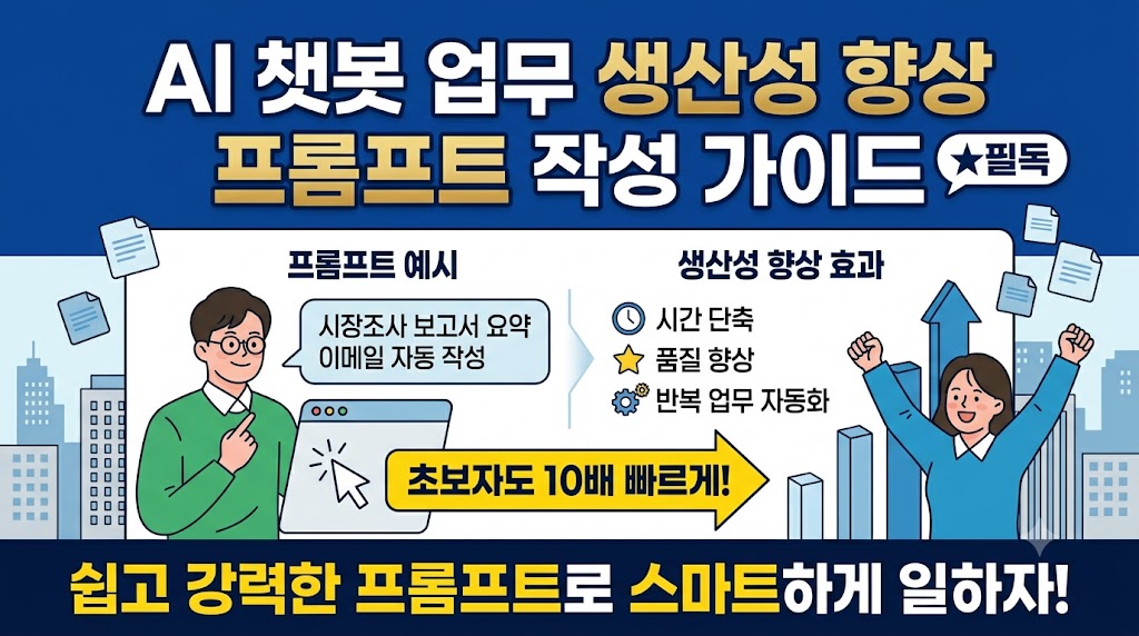 AI 챗봇 업무 생산성 향상을 위한 프롬프트 작성 가이드