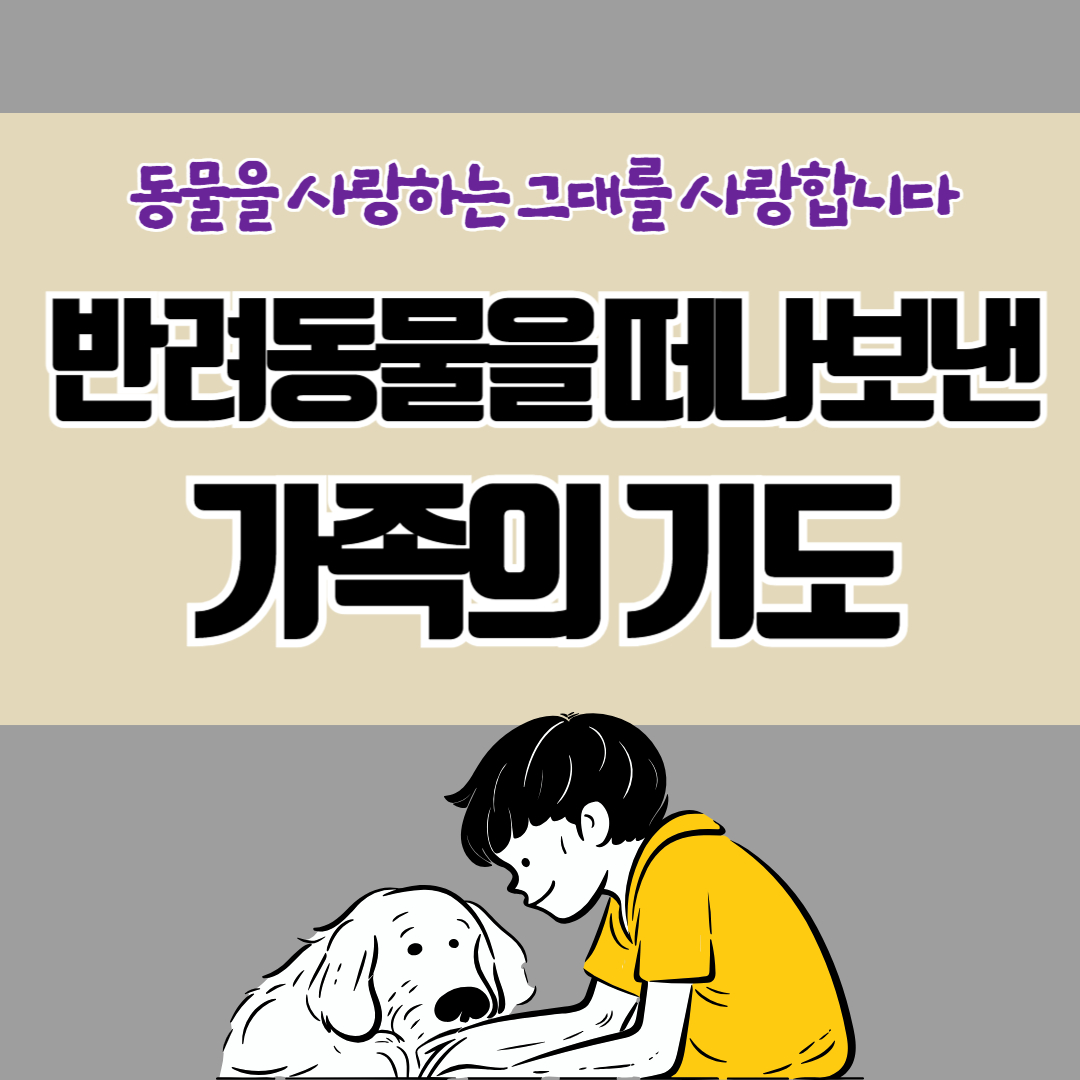 반려 동물 가족 기도문
