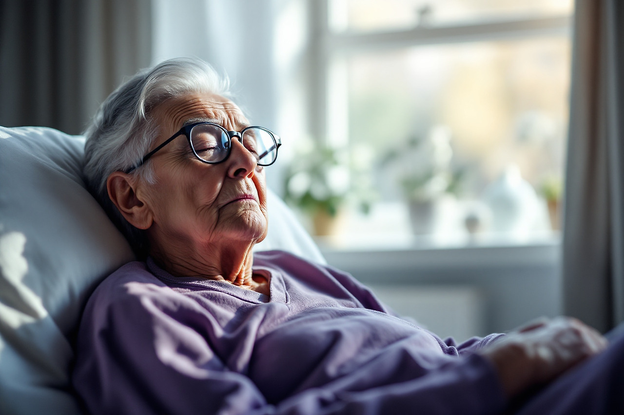 낮잠 주무시는 어르신