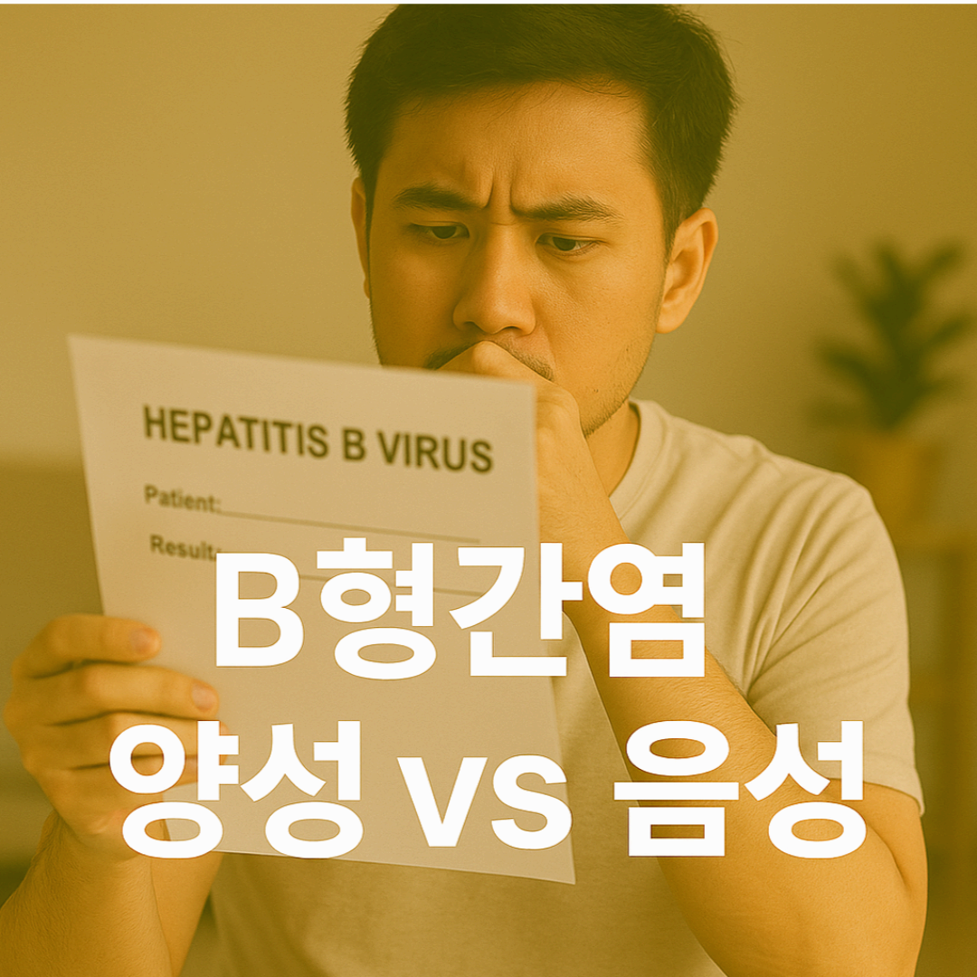 B형간염 항체 양성, 감염 이력 or 예방 접종 효과일 수 있어요