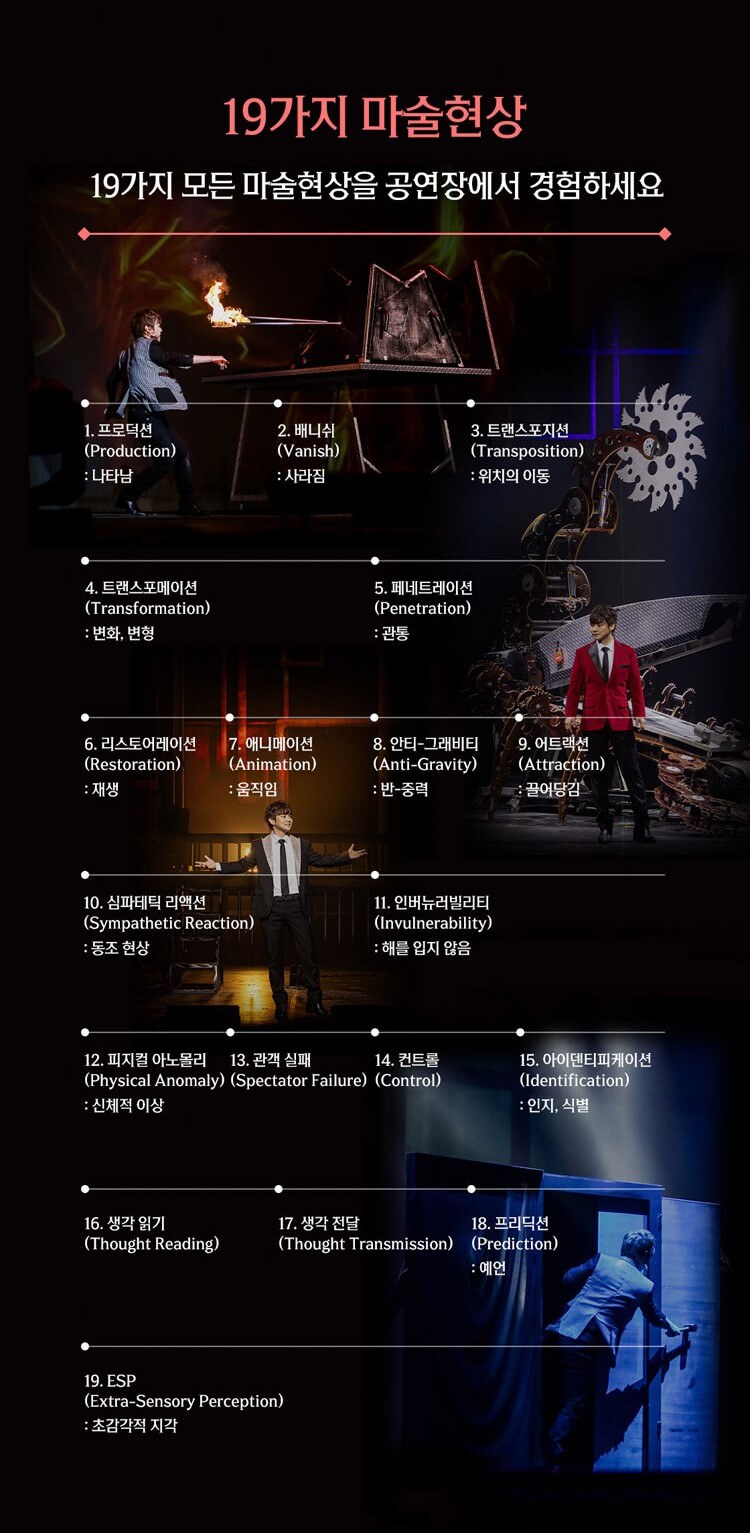 최현우 19+I 매직쇼 공연
