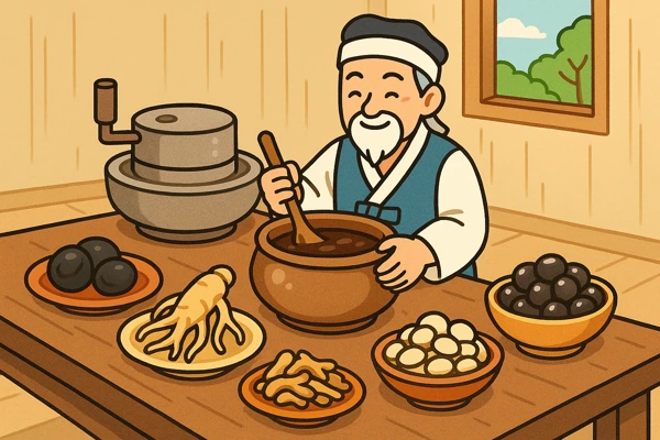 경옥고 재료와 전통 제조 과정9