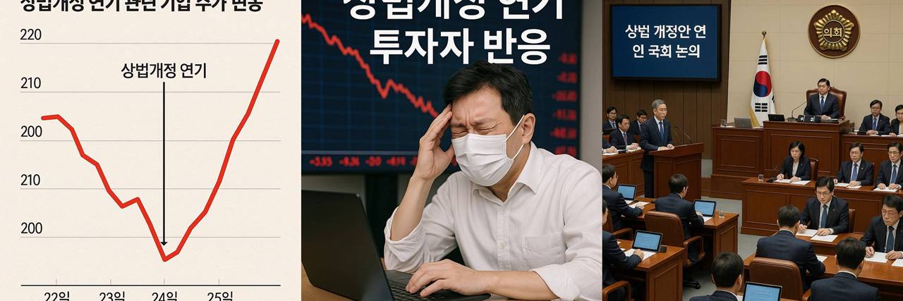 상법개정 연기 국회논의모습, 주가변동, 투자자 반응