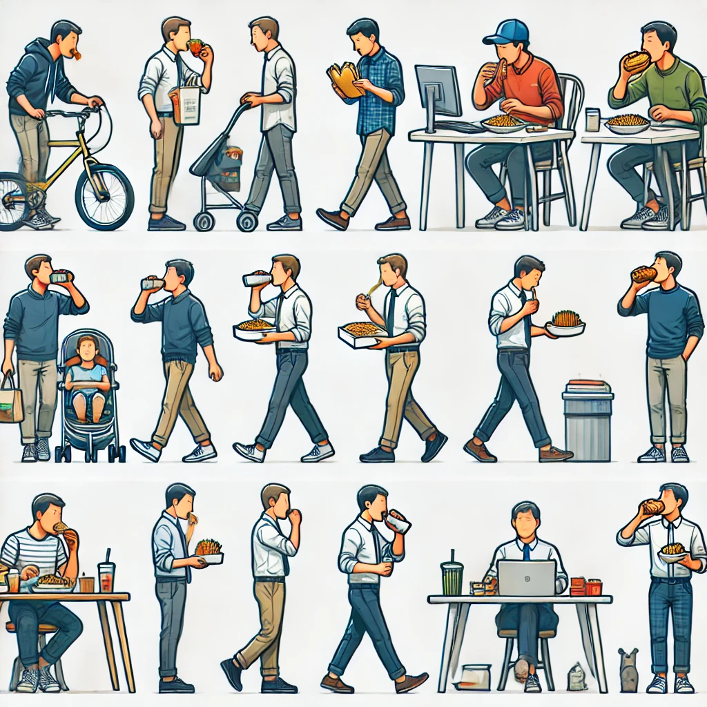 서서 먹는 식사