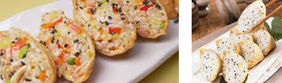 유부초밥 맛있어 보이는 사진