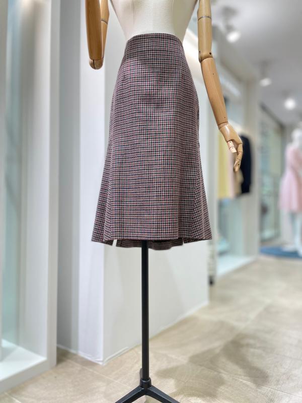 잇미샤 머메이드 슬릿 체크 스커트 ITLAWSK730