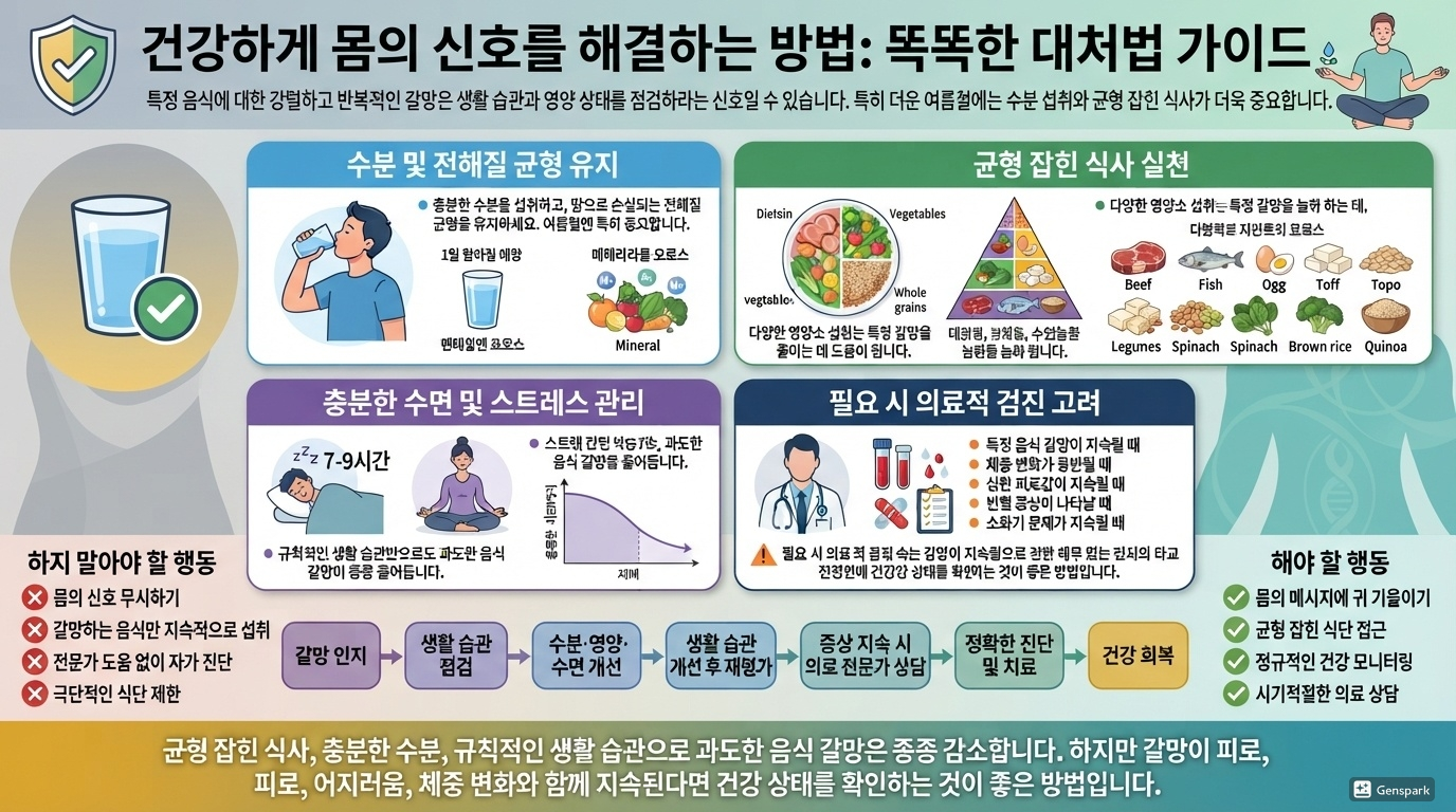 몸의 신호를 건강하게 해결하는 방법