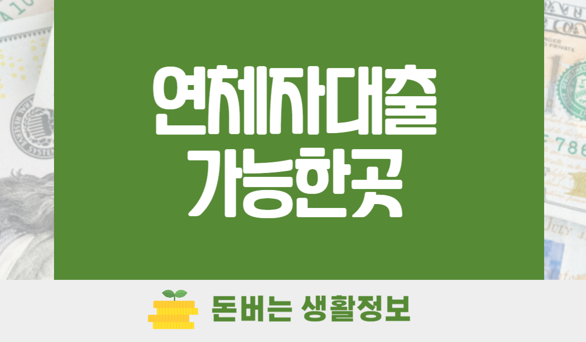 연체자대출 가능한곳