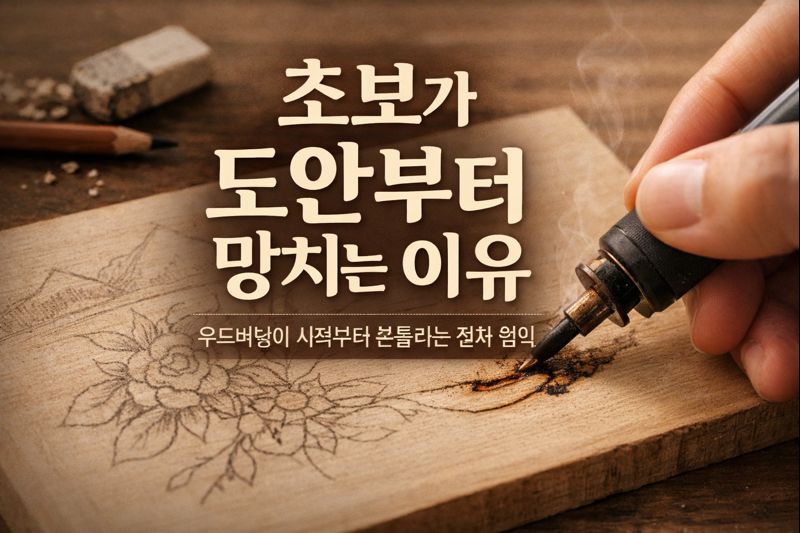 우드버닝 초보가 도안부터 망치는 패턴