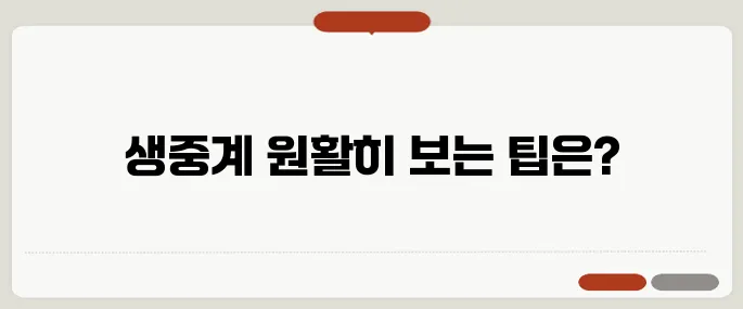 스포츠 생중계 시청하기 끊김 없는 방법
