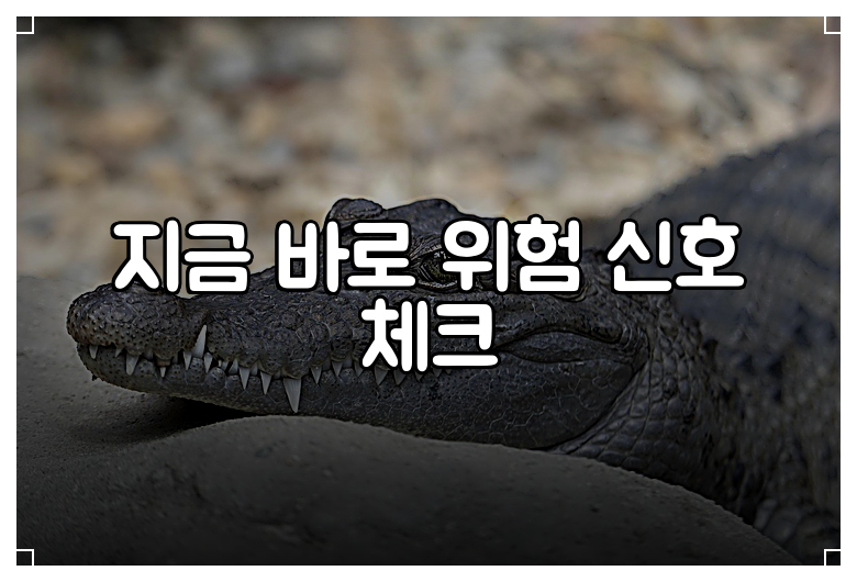 지금 바로 위험 신호 체크