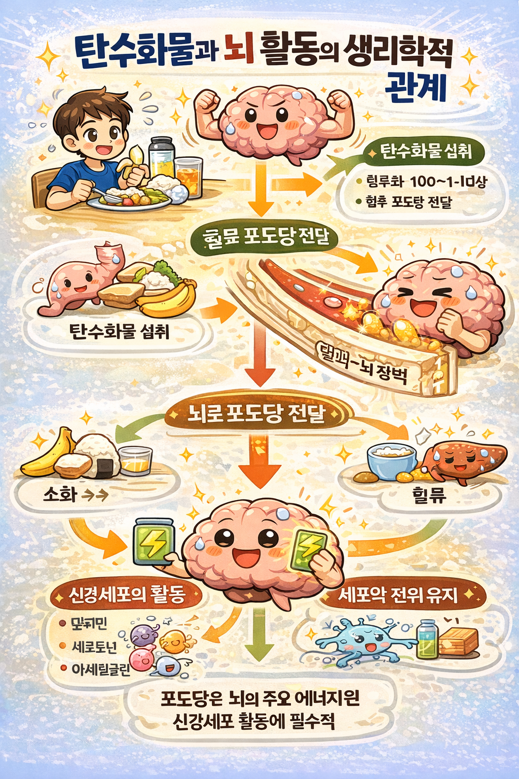 탄수화물과 뇌 활동의 생리학적 관계
