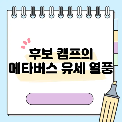 후보 캠프의 메타버스 유세 열풍, MZ세대 공략 효과를 분석합니다!