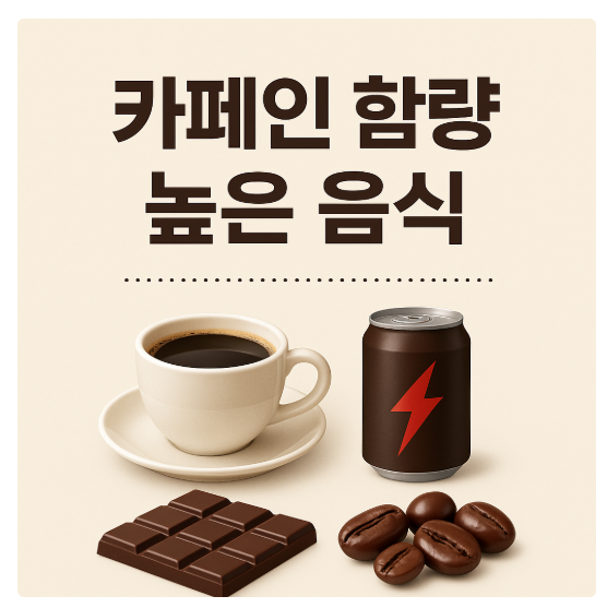 카페인 함량 높은 음료