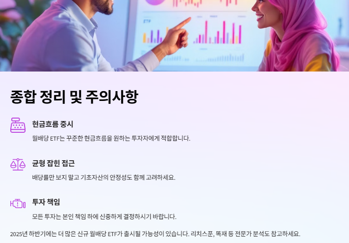 월배당 ETF추천: 2025년 수익율 TOP 20