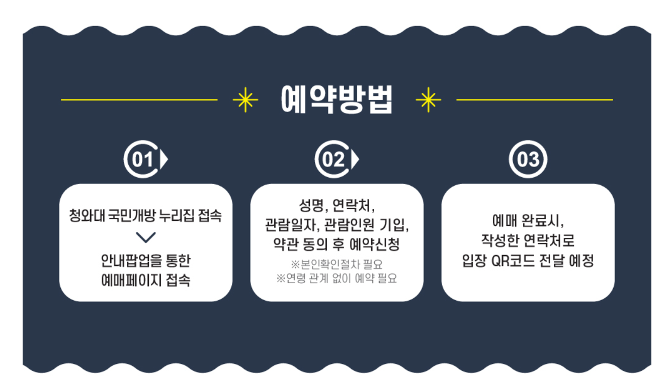 청와대 야간 개장 행사 예약방법