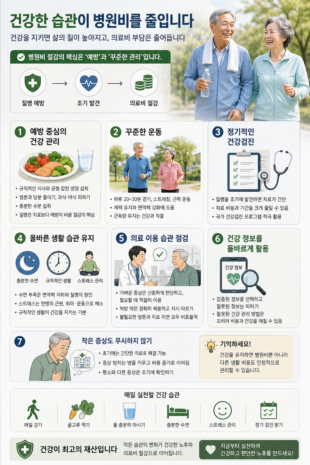 병원비 부담 줄이는 생활 습관 정리