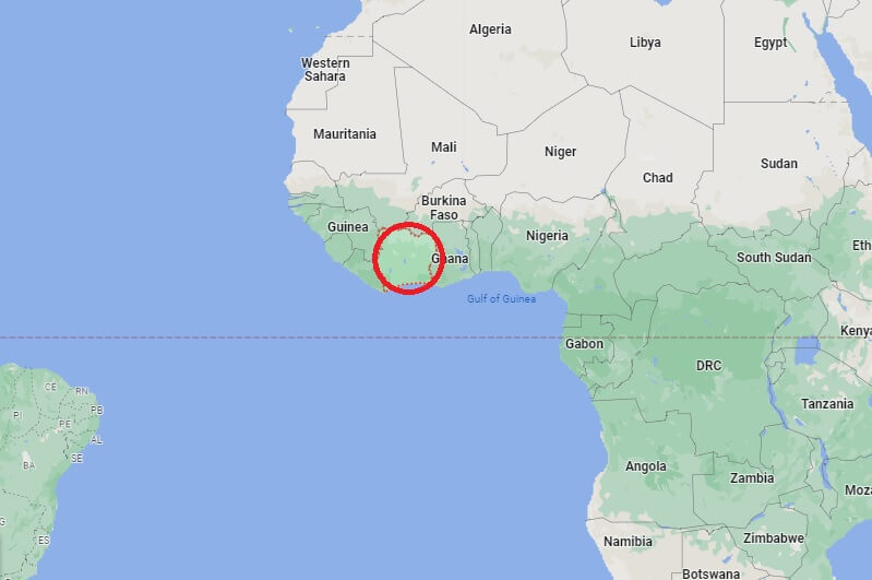 코트디부아르 지도