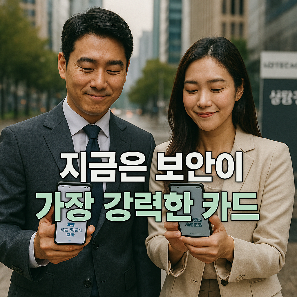 금융가에서 신용카드의 보안 강화 확인