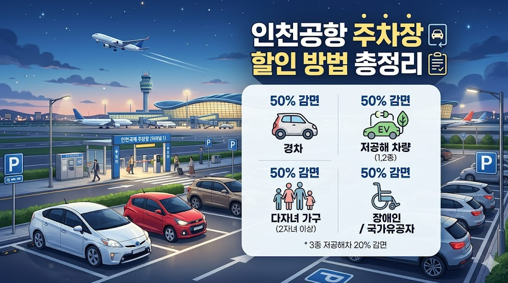 인천공항 주차장 할인 방법 알아보기