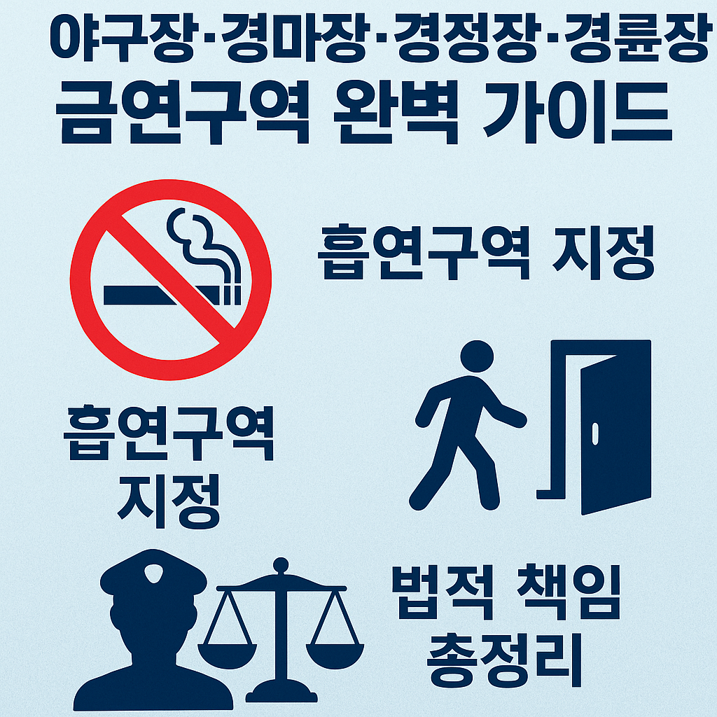 “야구장·경마장·경륜장·경정장 금연구역 총정리: 흡연구역 지정과 퇴장, 법적 권한 완벽 해설”