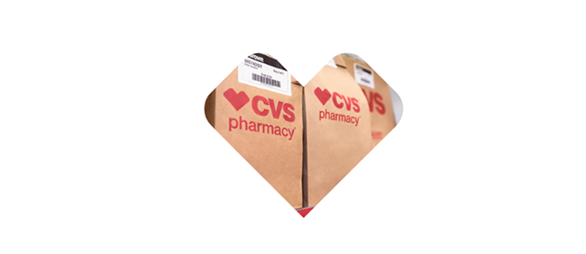 cvs 헬스 약국 봉투이미지