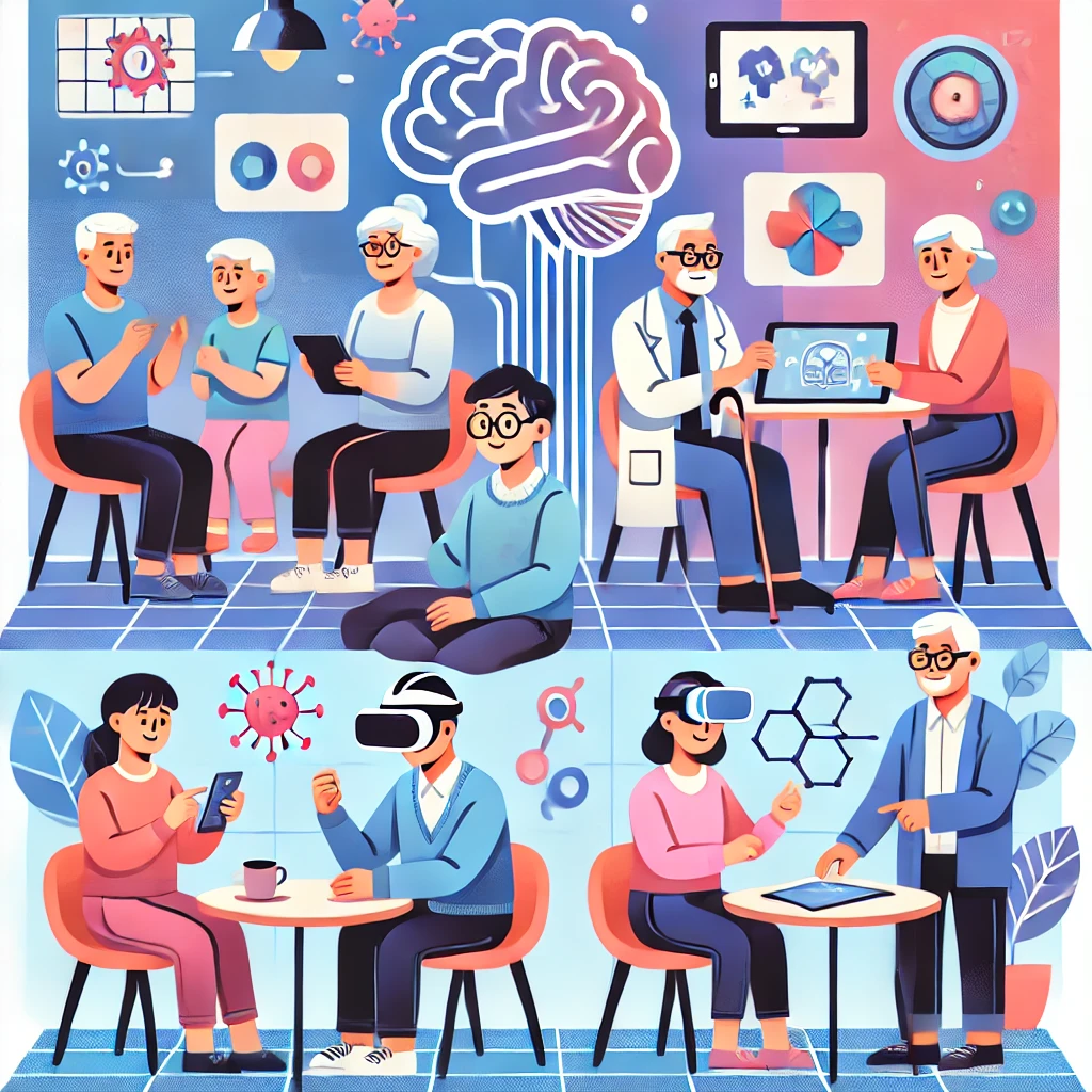 뇌를 위한 헬스 트레이닝 모습