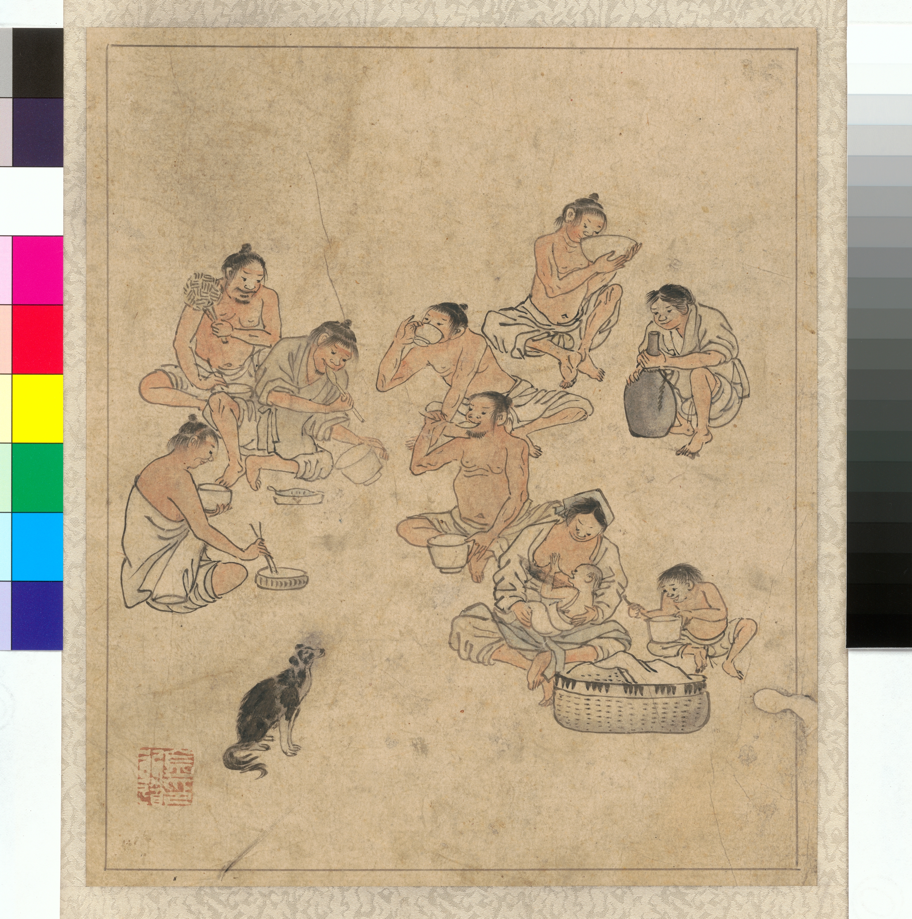 김홍도 풍속화첩 점심