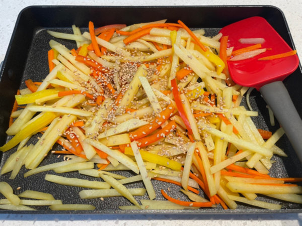 감자 요리 레시피 - 감자채볶음 완성