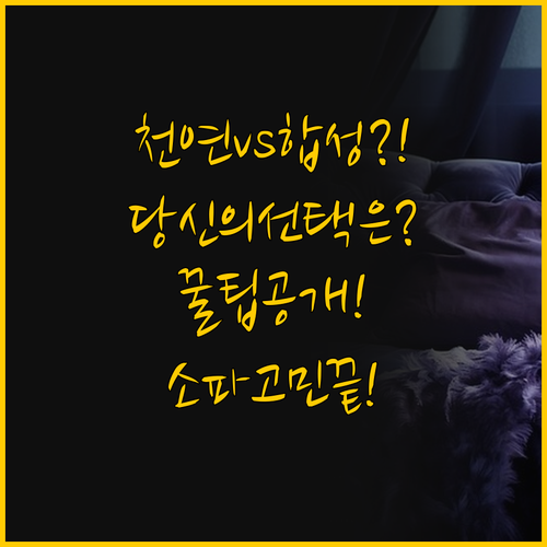 프리미엄 천연가죽 대 실용 합성가죽 ..