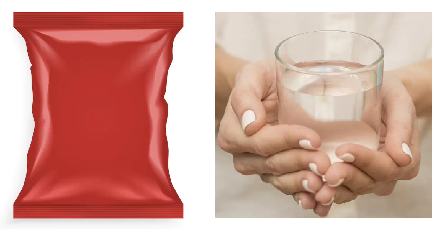 핫팩, 따뜻한 물