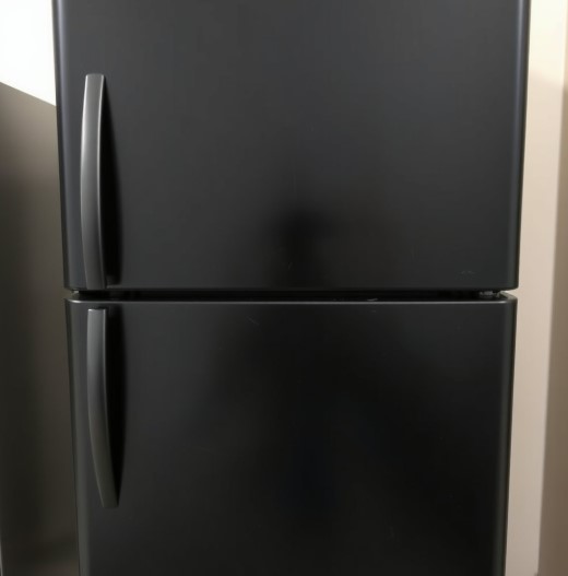 오래된 검은색 냉장고 에너지 절약